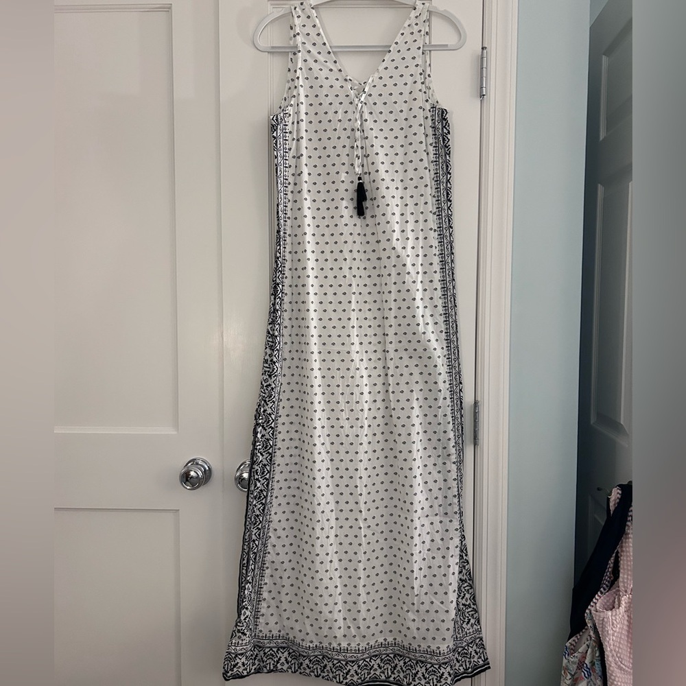 Black and White Summer Maxi Dress